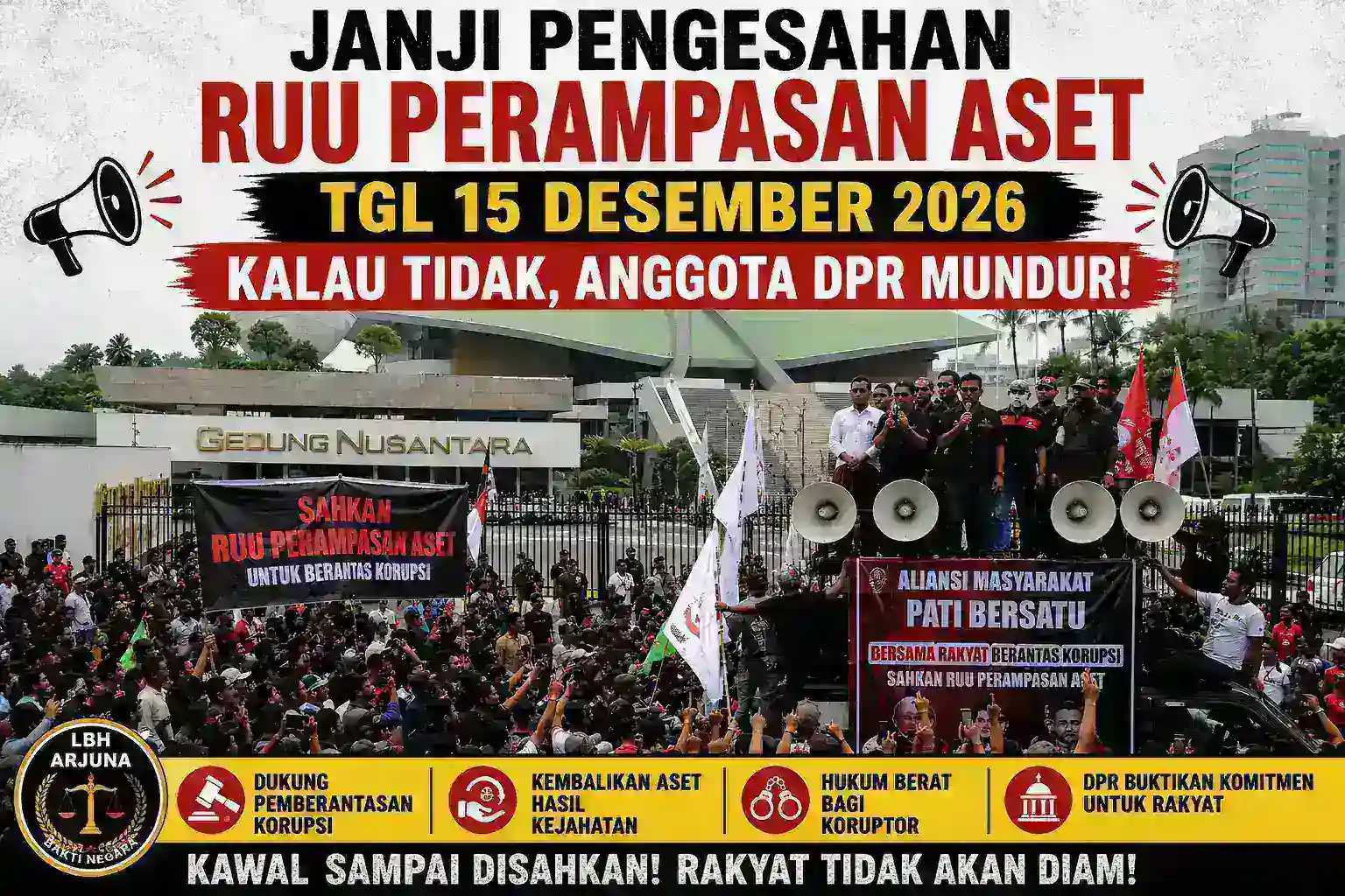 Demo AMPB di DPR Berbuah Komitmen: RUU Perampasan Aset Ditargetkan Rampung 15 Desember 2026
