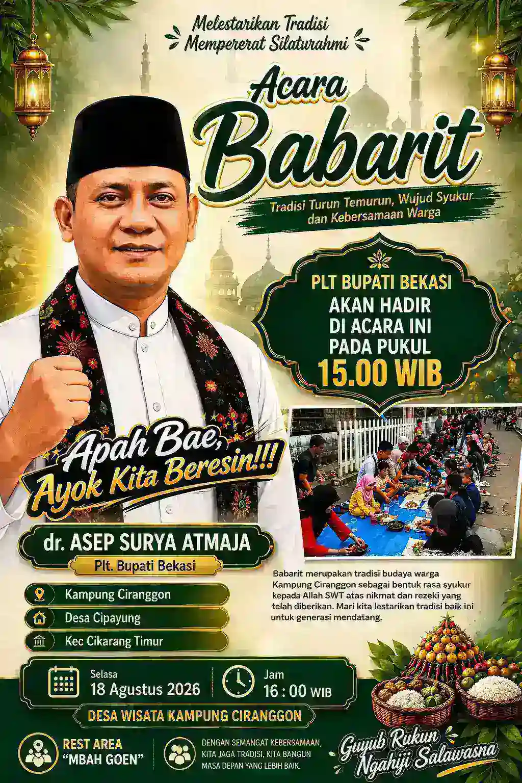 Mbah Goen: Babarit Bukan Sekadar Tradisi, tetapi Identitas dan Kekuatan Kebersamaan Warga