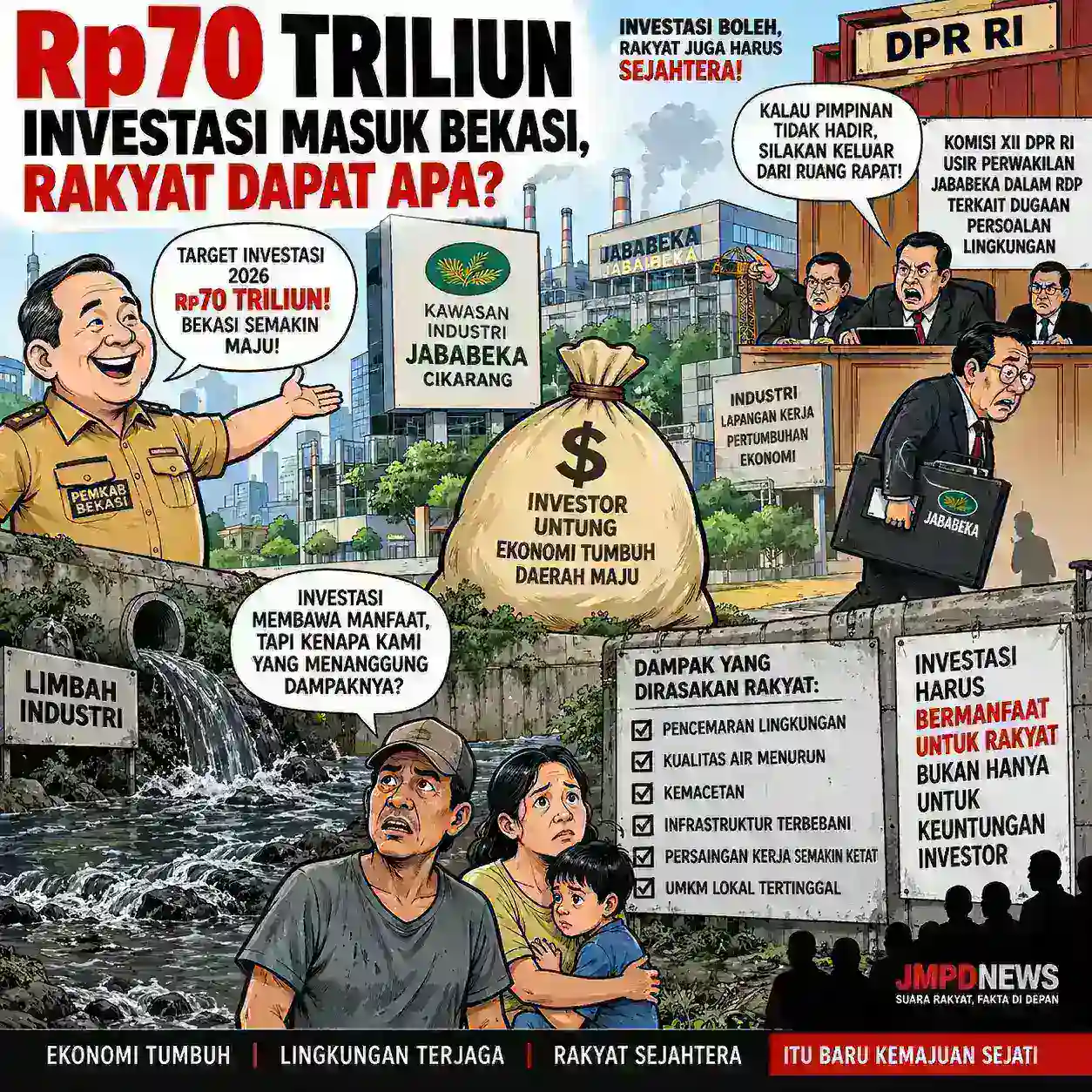 Rp70 Triliun Investasi Masuk Bekasi, Jababeka Memberi Pelajaran: Rakyat Dapat Apa?
