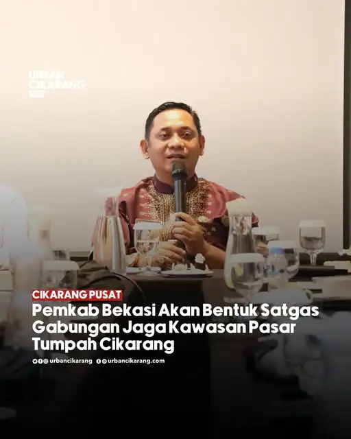 Plt Bupati Bekasi Tegas dengan Pasar Tumpah Cikarang 