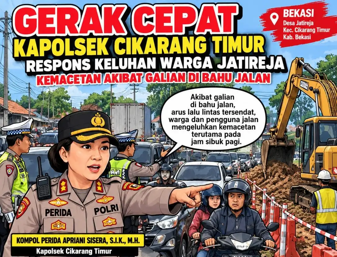 Gerak Cepat Kapolsek Cikarang Timur Respons Keluhan Warga Jatireja