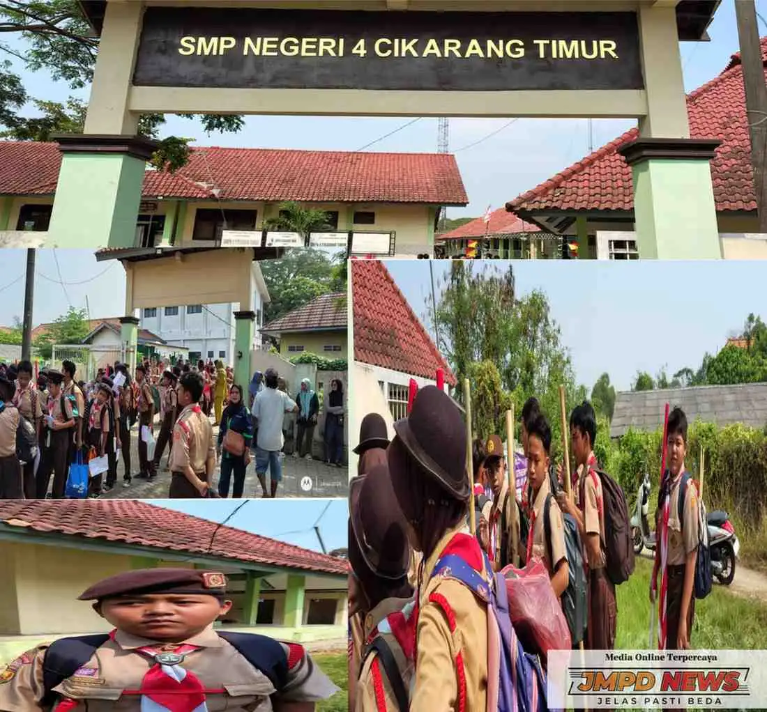 Pengenalan Pramuka Bekali Peserta Didik Baru SMPN 4 Cikarang Timur dengan Nilai Karakter