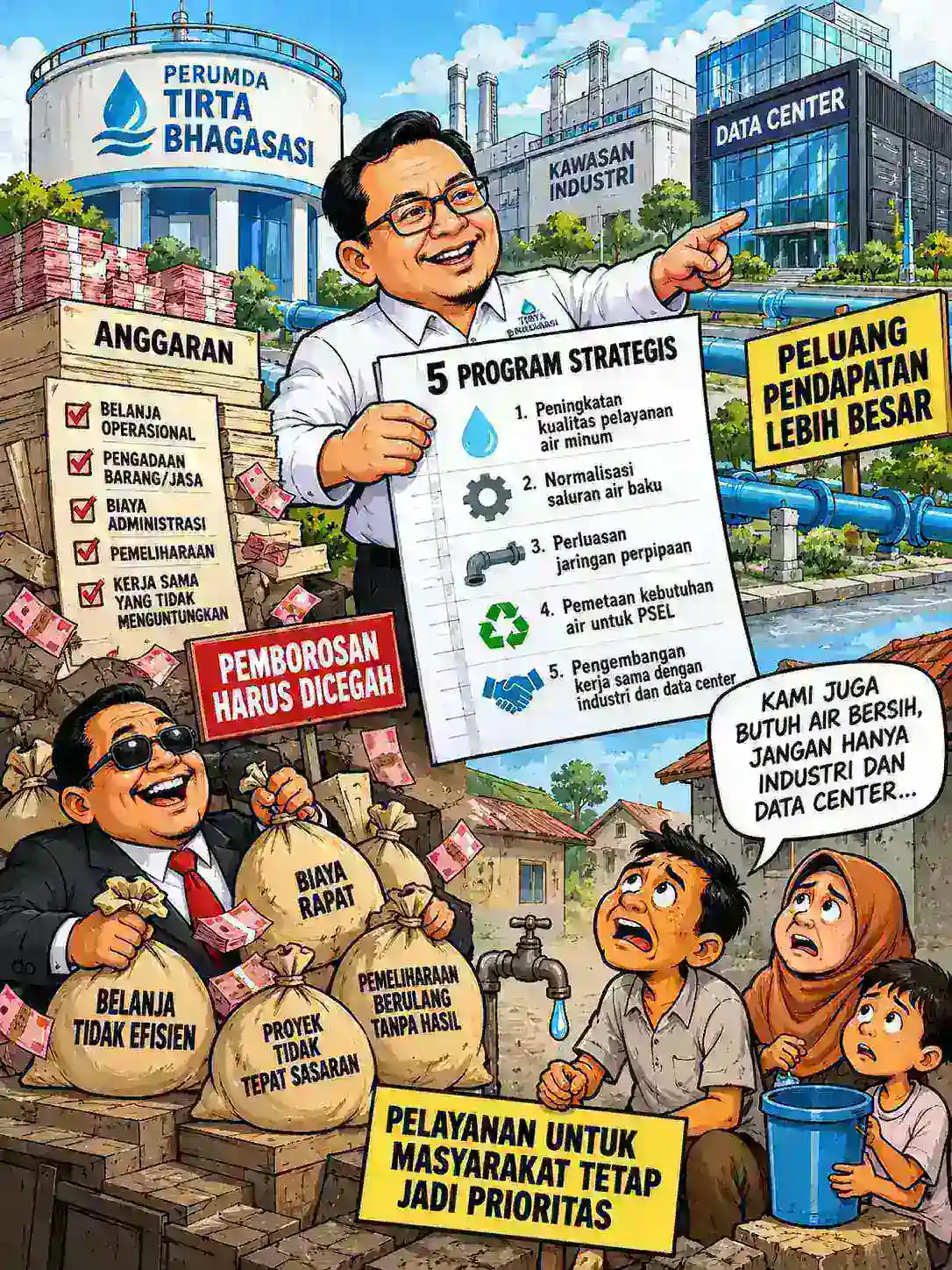 Lima Program Strategis Tirta Bhagasasi, LBH Arjuna Dorong Audit Efisiensi Anggaran dan Cegah Pemborosan