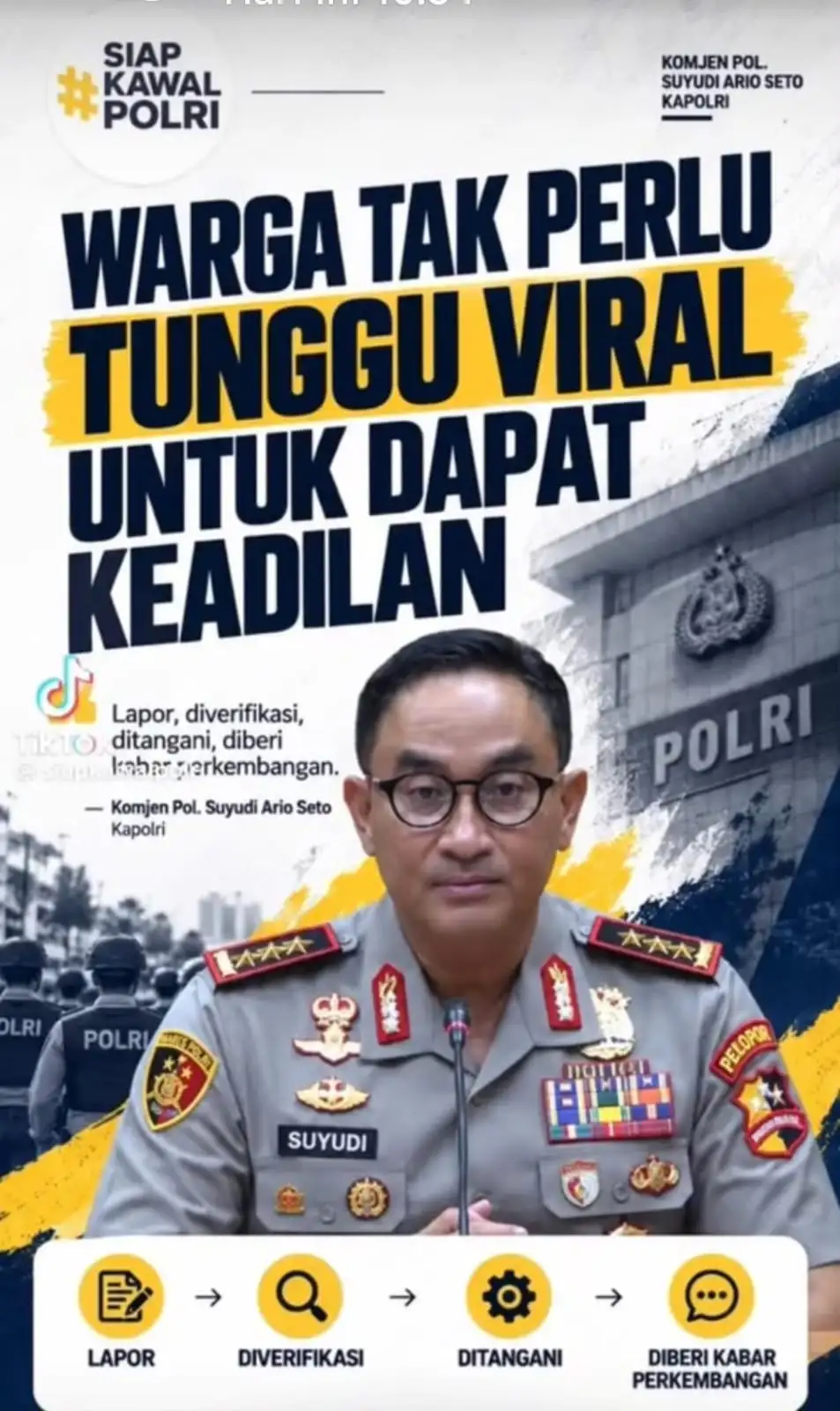 Kapolri Ingatkan Pejabat saat jadi Khotib : Jabatan dan Pangkat Bukan Alasan untuk Sombong