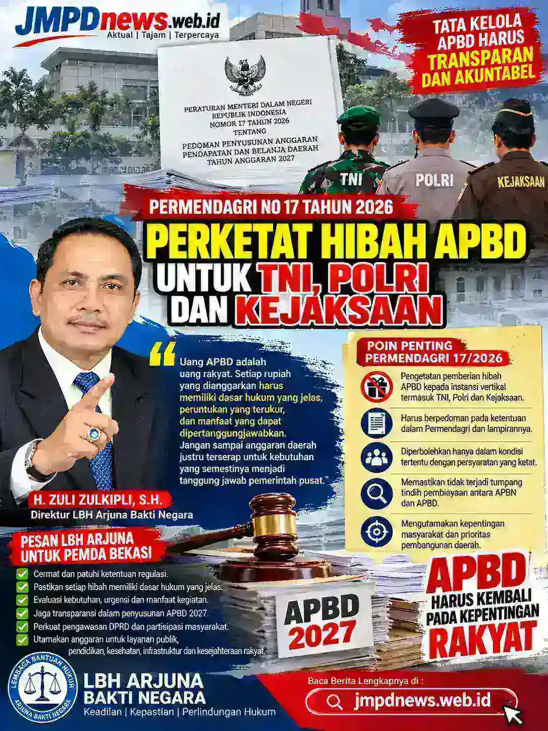 APBD TAHUN' 2027 DANA HIBAH KE LEMBAGA VERTIKAL DI LARANG 
