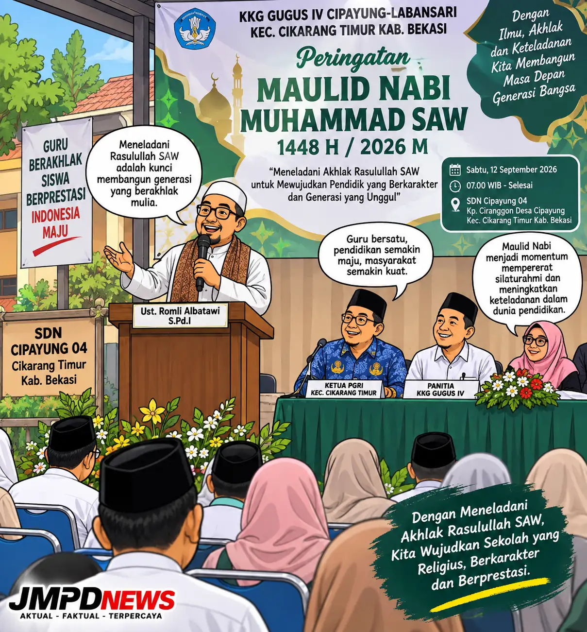 KkG Gugus 4 Cikarang Timur adakan Peringatan Maulid Nabi Muhammad SAW 1448 H di Cipayung, Momentum Perkuat Silaturahmi dan Keteladanan