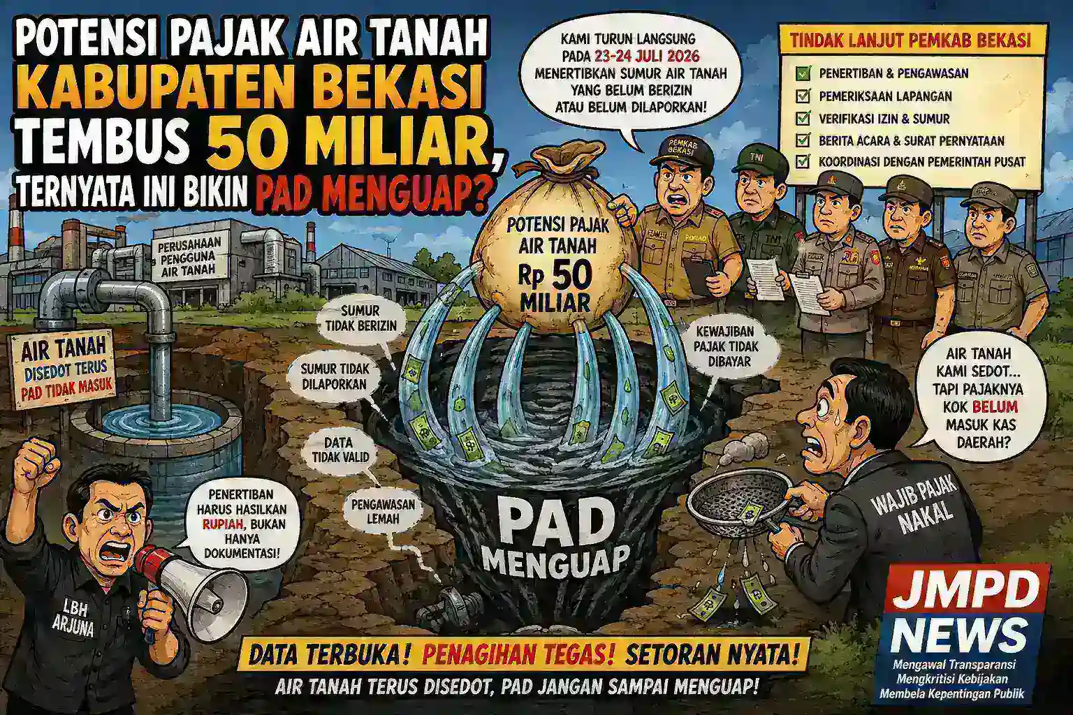 SIDAK PAJAK AIR TANAH BEKASI: HASILNYA BAGAIMANA ?