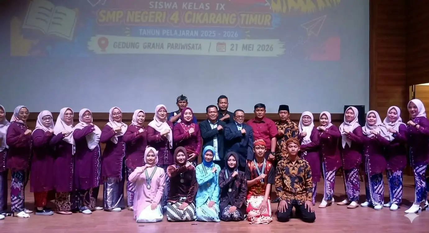 Pelepasan Siswa kelas IX SMP 4 Cikarang Timur 