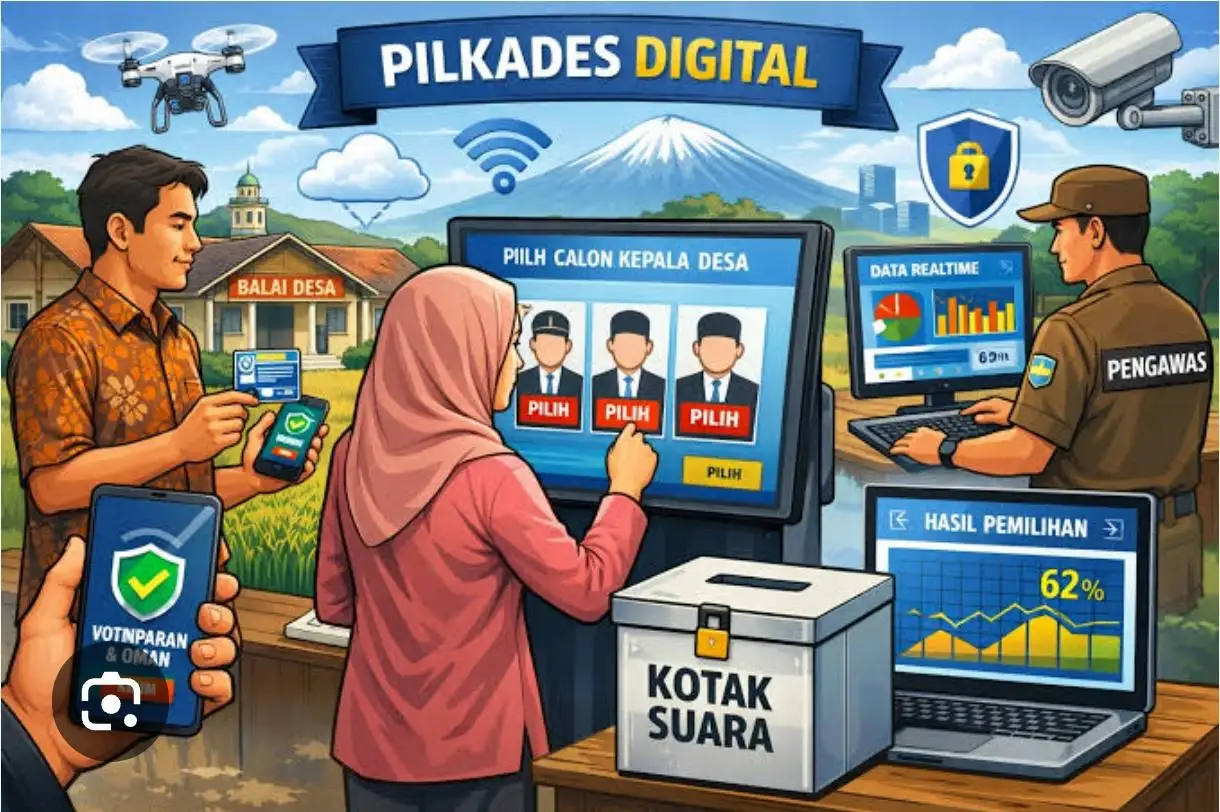 Pilkades 154 Desa tahun 2026 dengan Teknologi Digital 