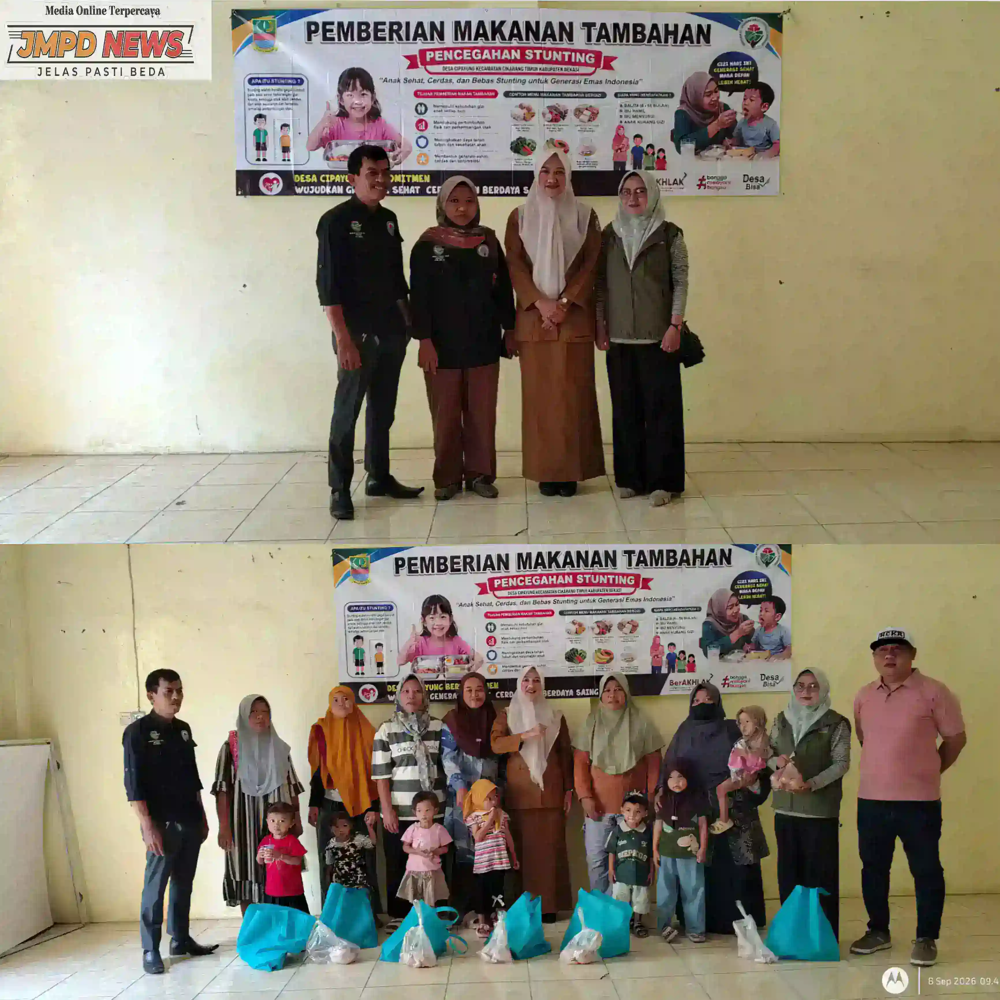 Pemdes Cipayung Kembali Salurkan Makanan Tambahan untuk 16 Penerima, Penyaluran Ketiga di Tahun 2026